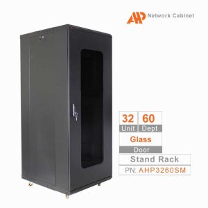 رک ایستاده 32 یونیت درب شیشه ای AHP3260SG