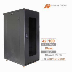 رک ایستاده 42 یونیت درب شیشه ای AHP42100SG