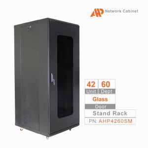 رک ایستاده 42 یونیت درب شیشه ای AHP4260SG
